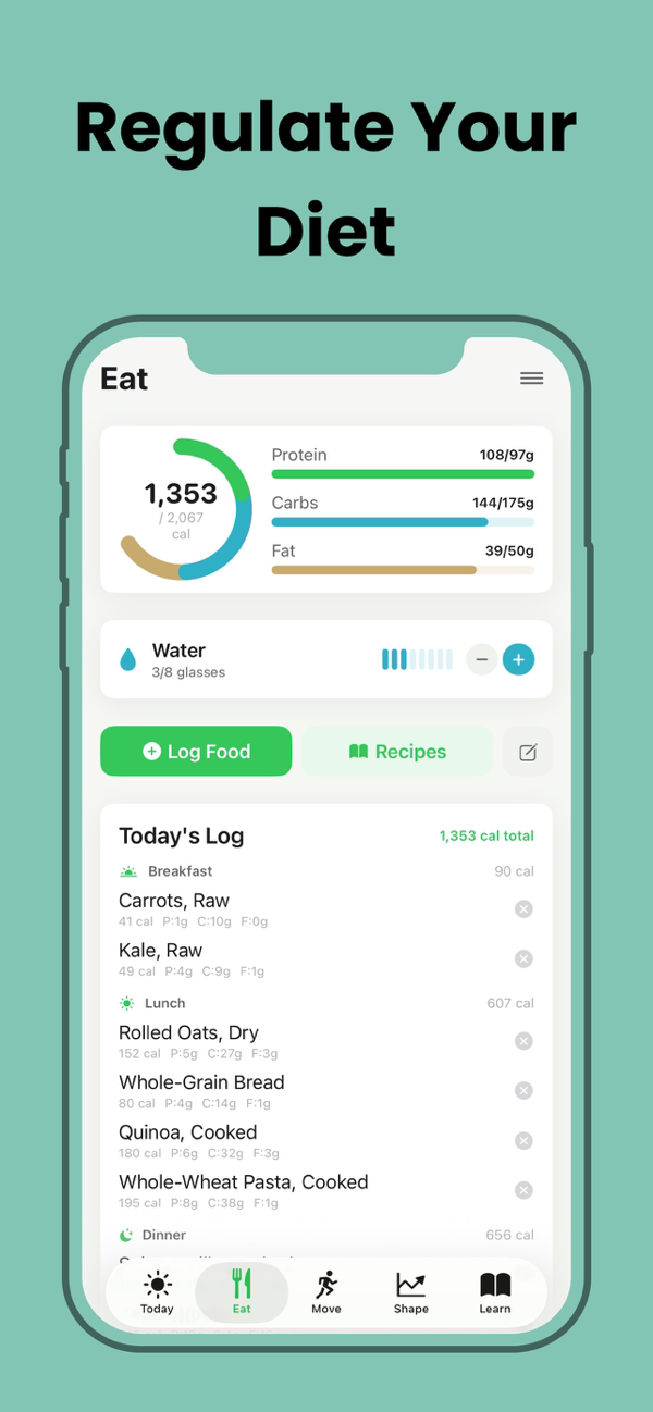 Sharpy daily Shape Score screen